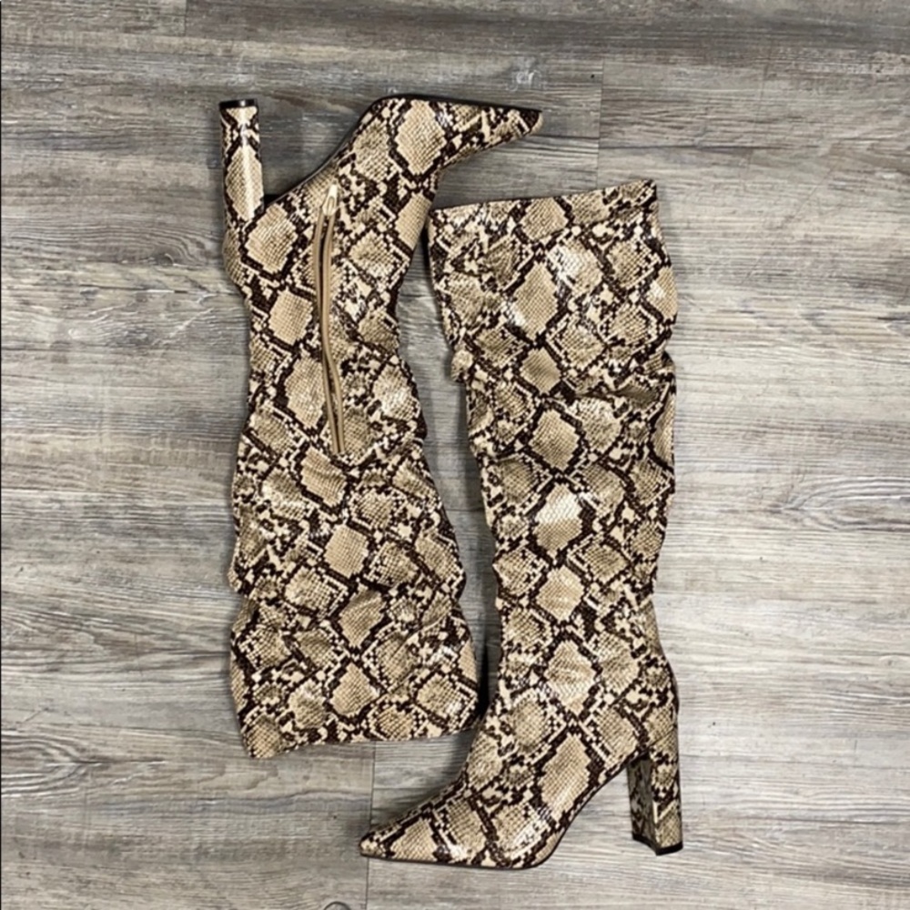 Snakeskin boots
